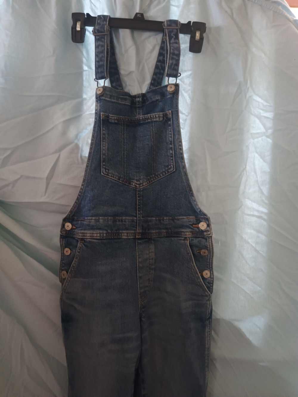 Old Navy Dark Blue Denim Skinny Overalls